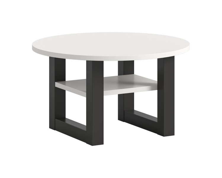 Cloud Couchtisch B/H/T 75x42x75 in weiß und grau