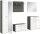Mambo Garderobenkombination  B/H/T 250x192x37 in Rauchsilber