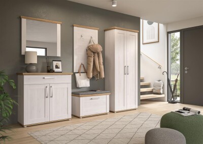 Bella Garderobenschrank  B/H/T 80x196x39 in Sibiu Lärche