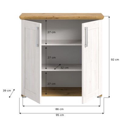 Bella Kommode  B/H/T 95x92x39 in Sibiu Lärche
