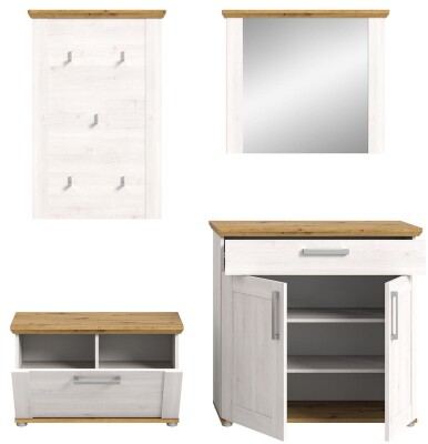 Bella Garderobenkombination  B/H/T 190x196x39 in Sibiu Lärche