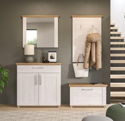 Bella Garderobenkombination  B/H/T 190x196x39 in Sibiu Lärche