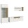 Halo Wohnwand B/H/T 305x195x37 in weiß und gold