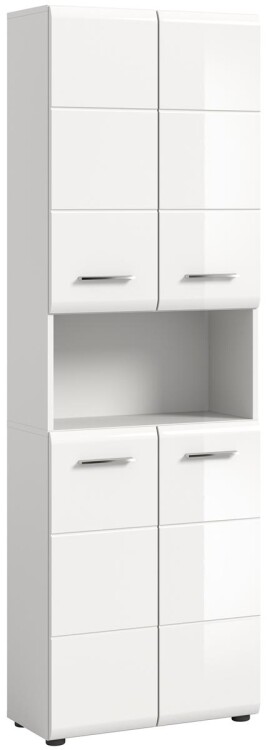 Frost Hochschrank breit  B/H/T 60x185x30 in weiß