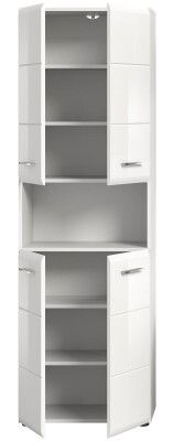Frost Hochschrank breit  B/H/T 60x185x30 in weiß