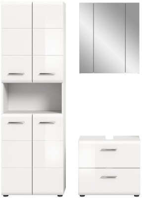 Frost Badkombination  B/H/T 135x190x32 in weiß