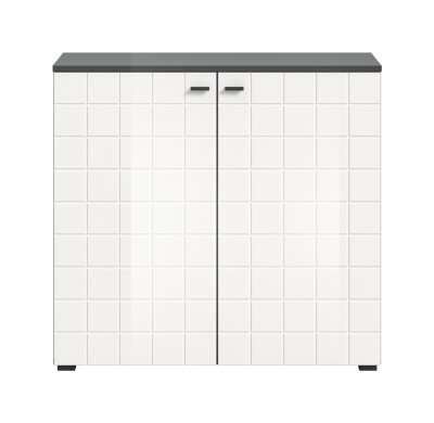 Vivo Kommode B/H/T 92x86x37 in weiß Hochglanz und...