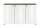 Vivo Sideboard B/H/T 138x86x37 in weiß Hochglanz und anthrazit