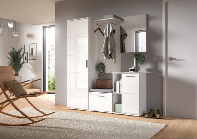 Bello Garderobenpaneel  B/H/T 55x114x28 in weiß