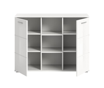 Bello Kommode  B/H/T 110x83x37 in weiß Hochglanz