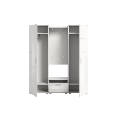 Bello Garderobenkombination  B/H/T 165x191x37 in weiß