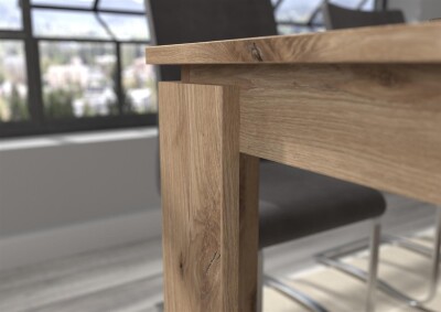 Colossus Esstisch  B/H/T 160-200x76x90 in Nox Oak