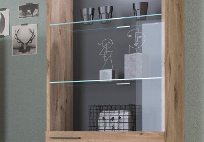 Beleuchtung Glasbodenclip KALT Weiß 3er