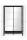 Highboard Alva 53A schwarz / Spiegel