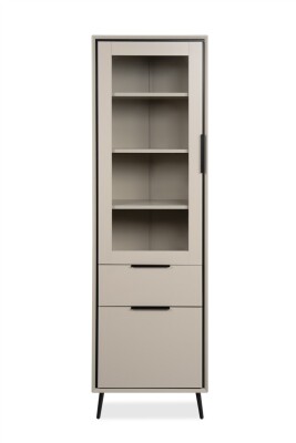 Vitrine Aurora 52B sand / schwarz