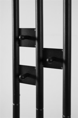 Kompaktgarderobe Darby 42A schwarz / Dekor Artisan Oak