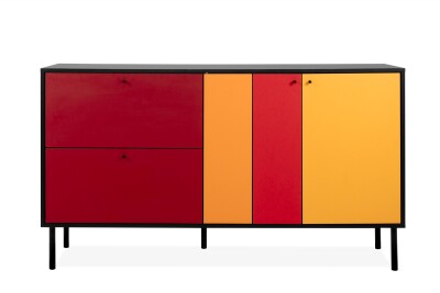 Sideboard Viva 51A schwarz / Multicolor