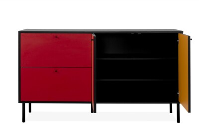 Sideboard Viva 51A schwarz / Multicolor