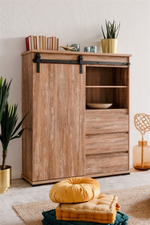 Highboard Casablanca 53A Valhalla Eiche / Milford Kiefer
