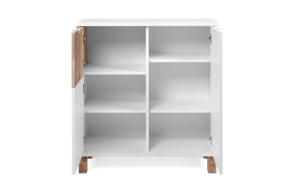 Kommode Naxon 01A weiß / Dekor Old Style hell