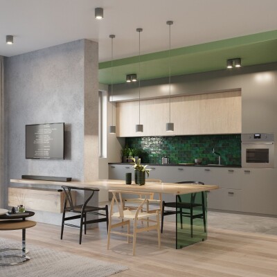 Hängeleuchte ZUND 1 grau