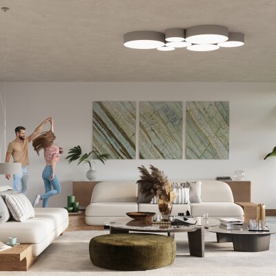 Hängeleuchte AIRX 45 grau