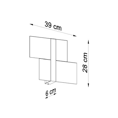 Wandleuchte SUNC chrom