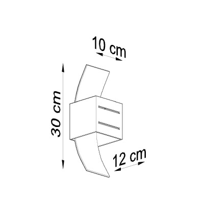 Wandleuchte EVO grau