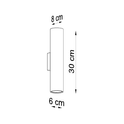 Wandleuchte KILX 2 schwarz