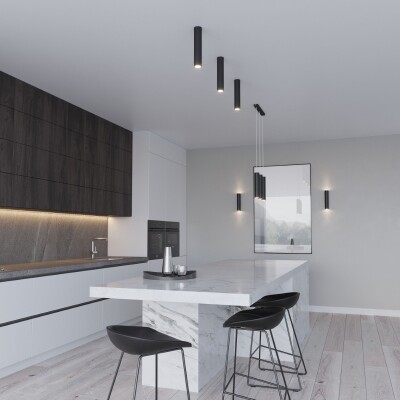 Wandleuchte KILX 2 schwarz