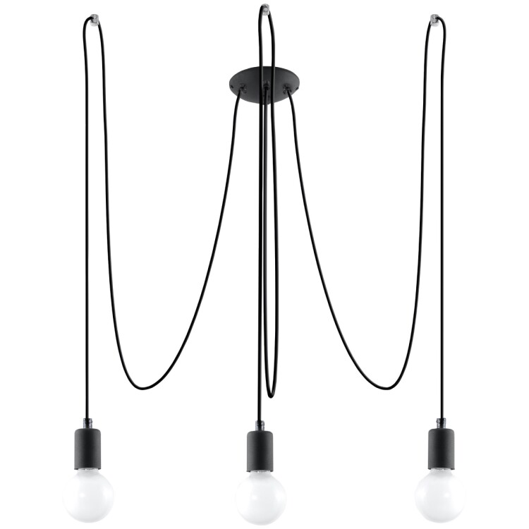 Kronleuchter NIVD 3 schwarz