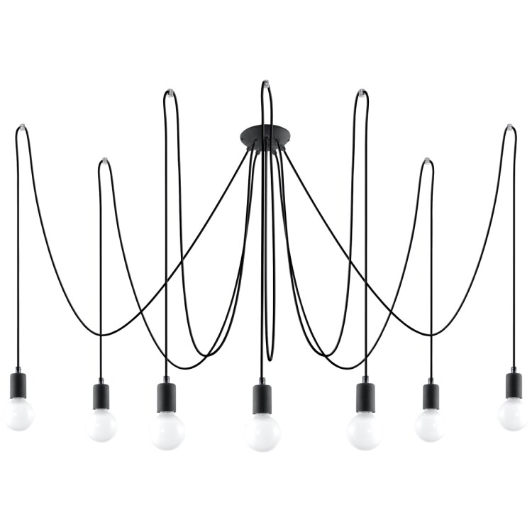 Kronleuchter NIVD 7 schwarz