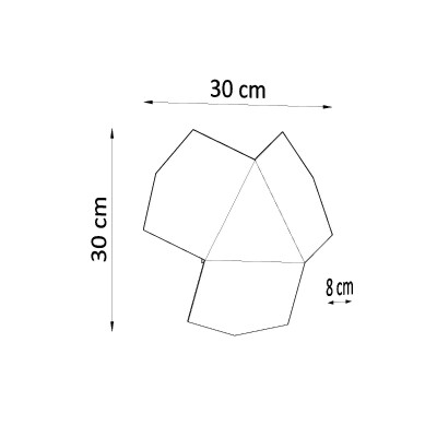 Wandleuchte NOVY schwarz
