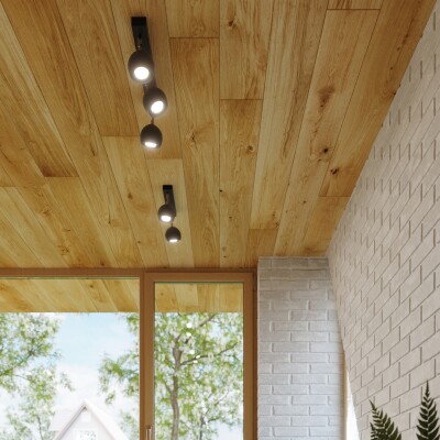 Deckenleuchte LIRX 4 schwarz