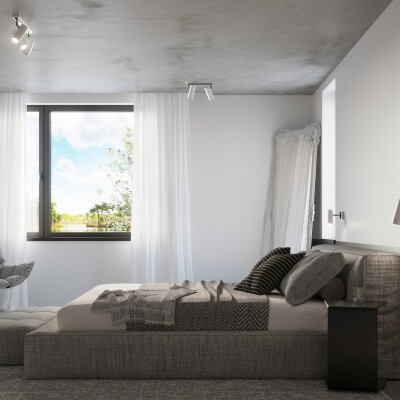 Wandleuchte SOLI weiß