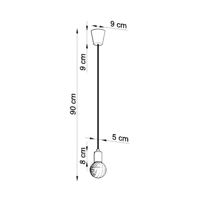 Hängeleuchte LUMA 1 weiß