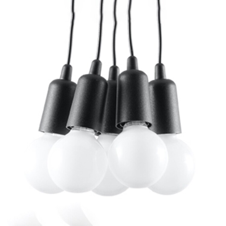 Hängeleuchte LUMA 5 schwarz