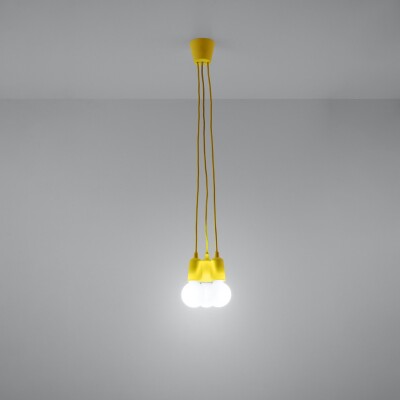 Hängeleuchte LUMA 3 gelb
