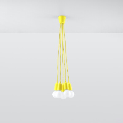 Hängeleuchte LUMA 5 gelb