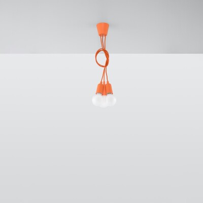 Hängeleuchte LUMA 3 orange