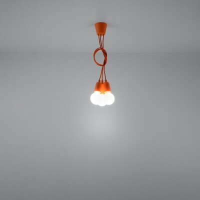 Hängeleuchte LUMA 3 orange