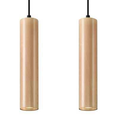 Hängeleuchte TIRA 2 Holz