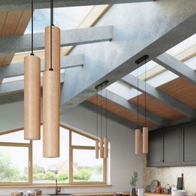 Hängeleuchte TIRA 2 Holz