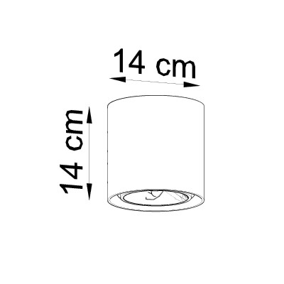 Deckenleuchte VELD Beton