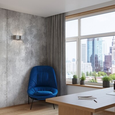 Wandleuchte ZUNZ 2 grau
