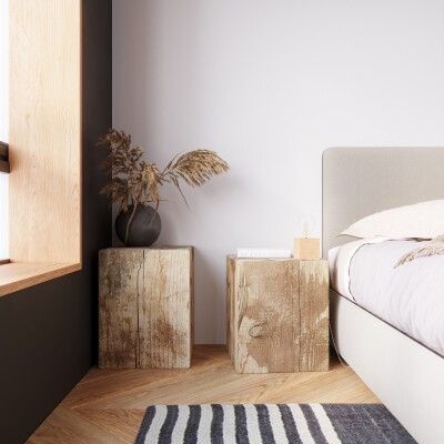 Tischleuchte NIVA Holz