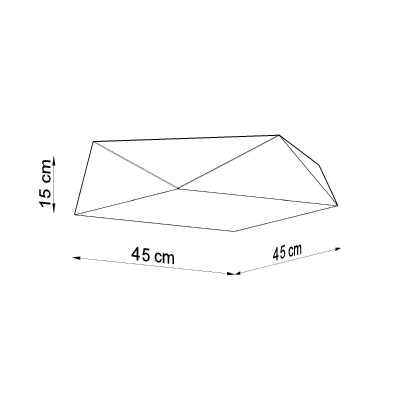Deckenleuchte SARI 45 schwarz
