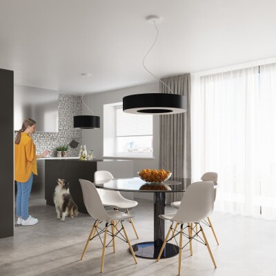 Kronleuchter ORID SLIM 70 schwarz