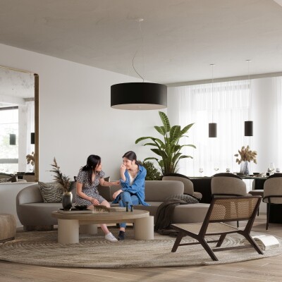 Kronleuchter ELVX 60 schwarz