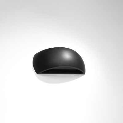 Wandleuchte Keramik SOLC schwarz